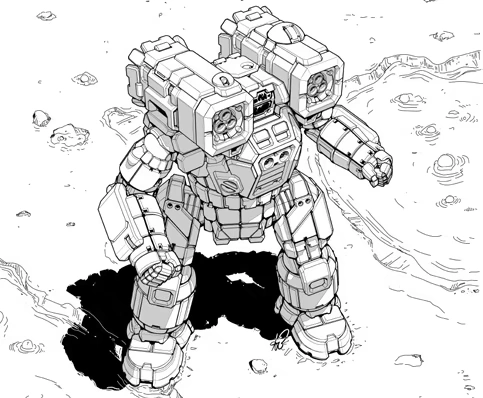 Hunchback IIC battlemech